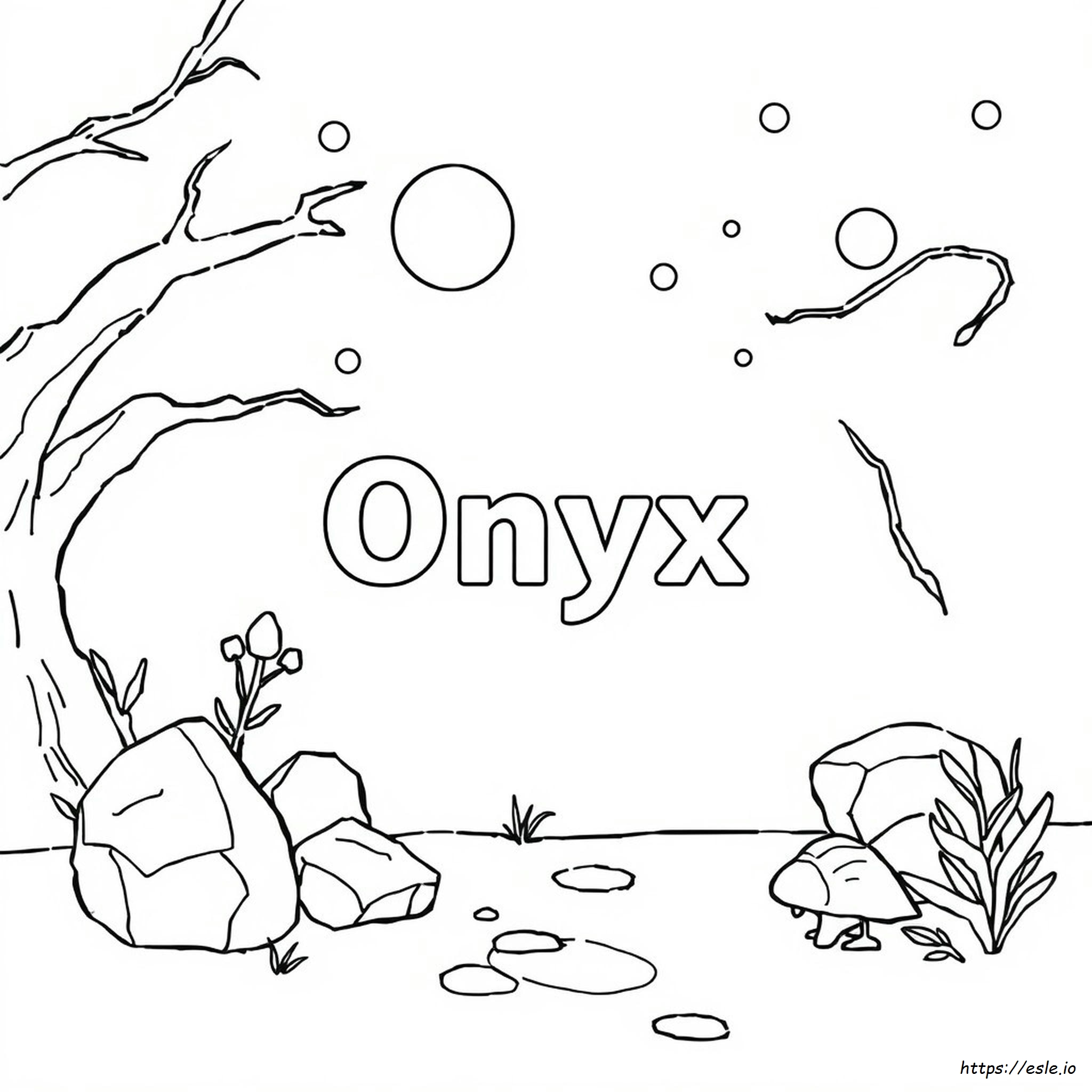 Gambar Mewarnai Onyx - Gratis Untuk Dicetak