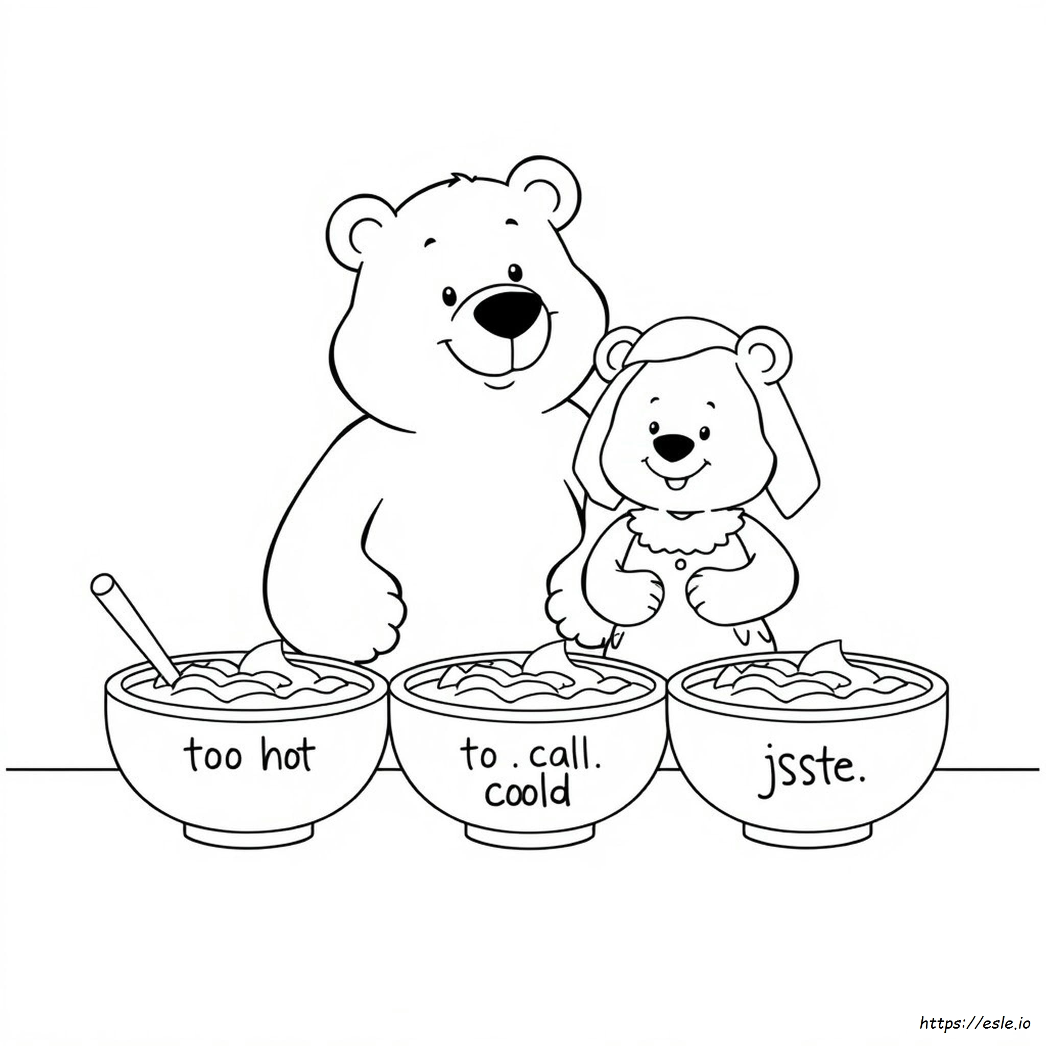 Goldie And Bear Coloring Page - Free Printable