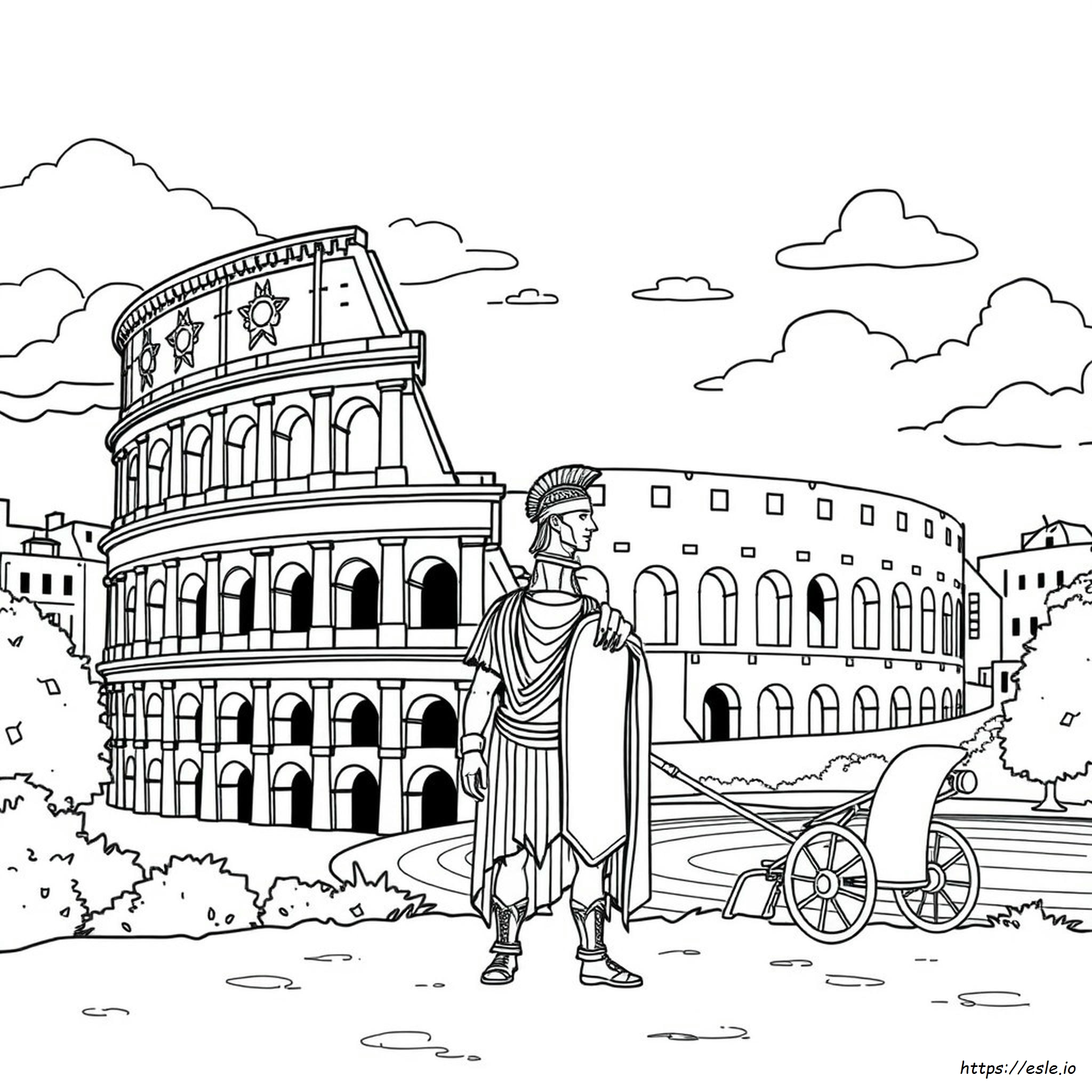 Rome Colouring Pages