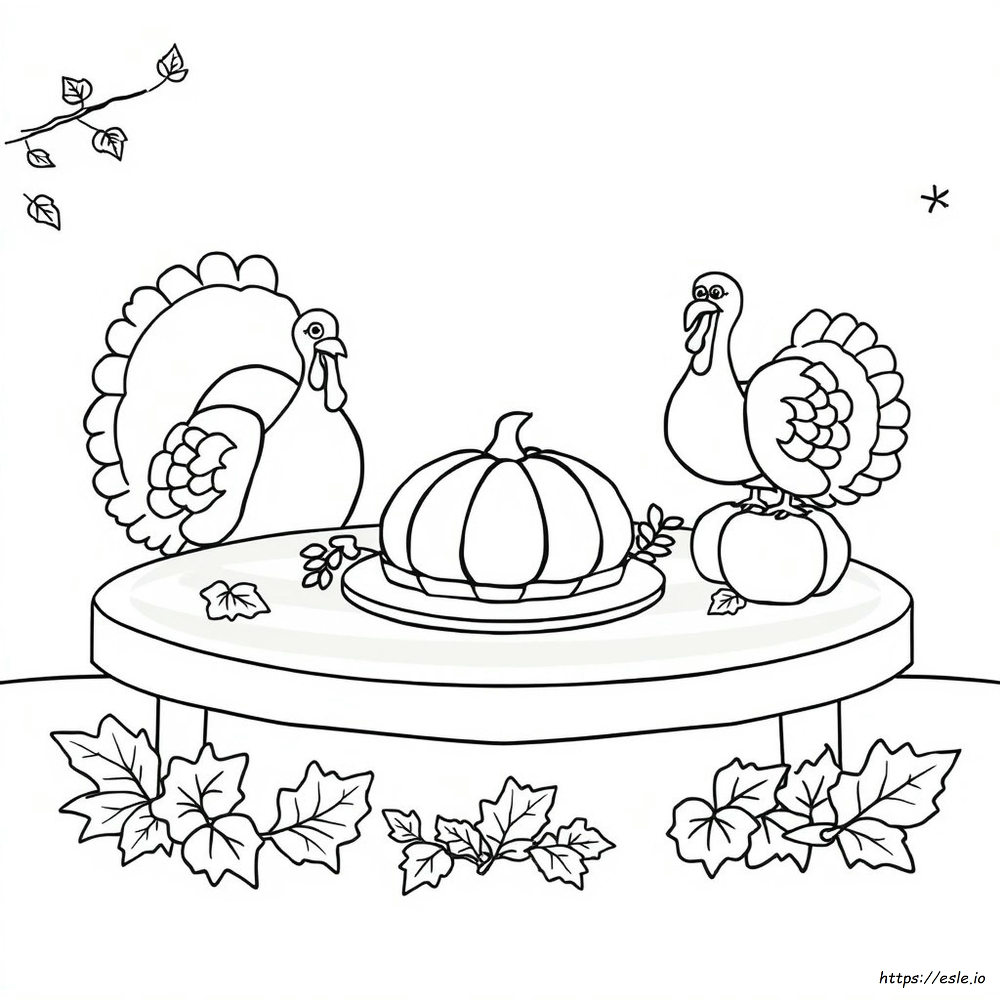 Thanksgiving Holiday Coloring Pages