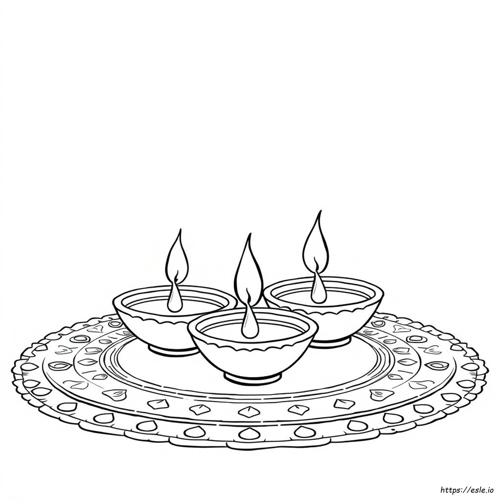 Kostenloses Ausmalbild Diwali Zum Ausdrucken