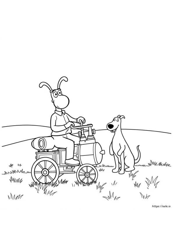 Kolorowanka Wallace I Gromit