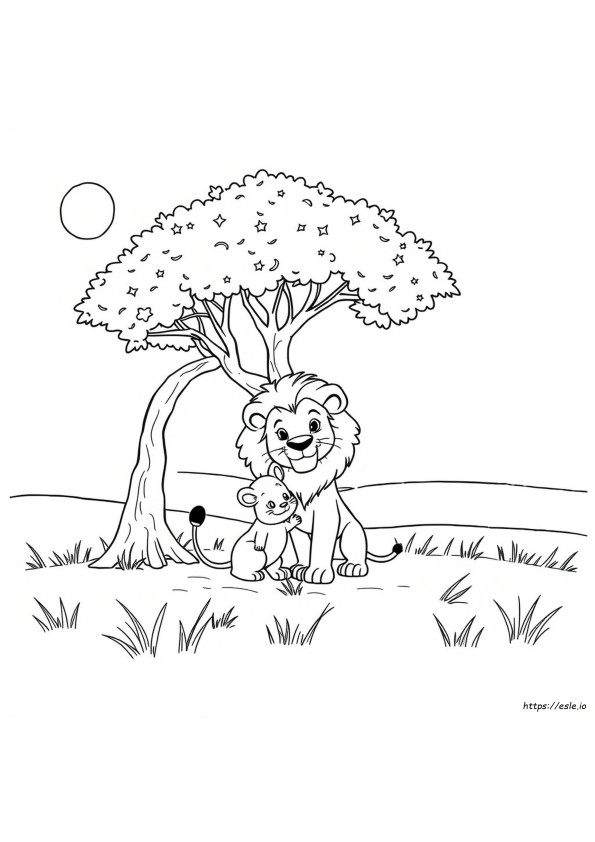 Coloriage Le Lion Et La Souris