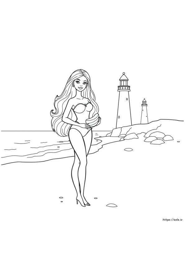 Barbie To Colour And Print
