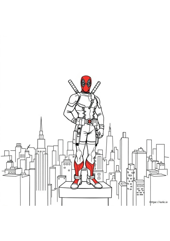 Coloriages Deadpool Pdf