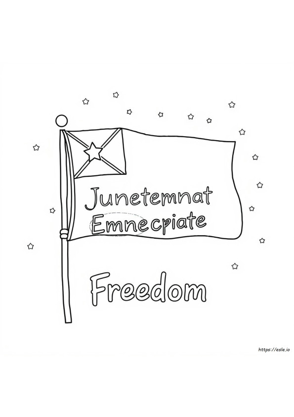 Gambar Mewarnai Juneteenth Dapat Dicetak Gratis