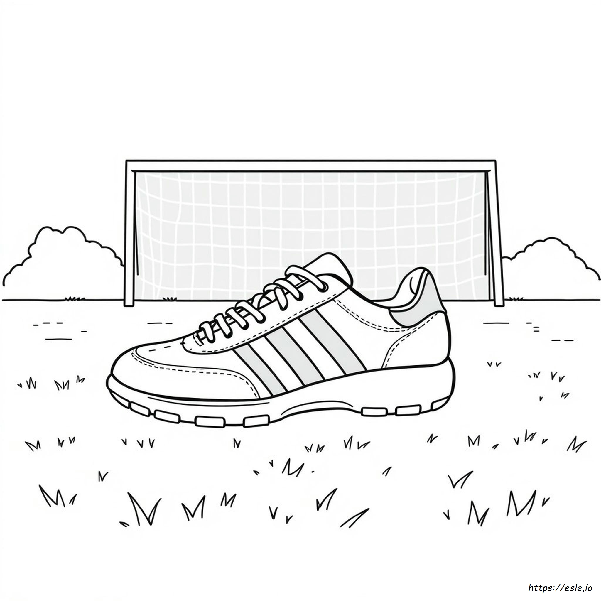 Soccer Shoe Coloring Page