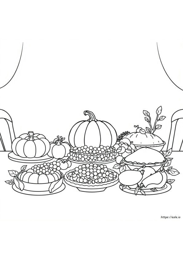 Large Thanksgiving Coloring Pages