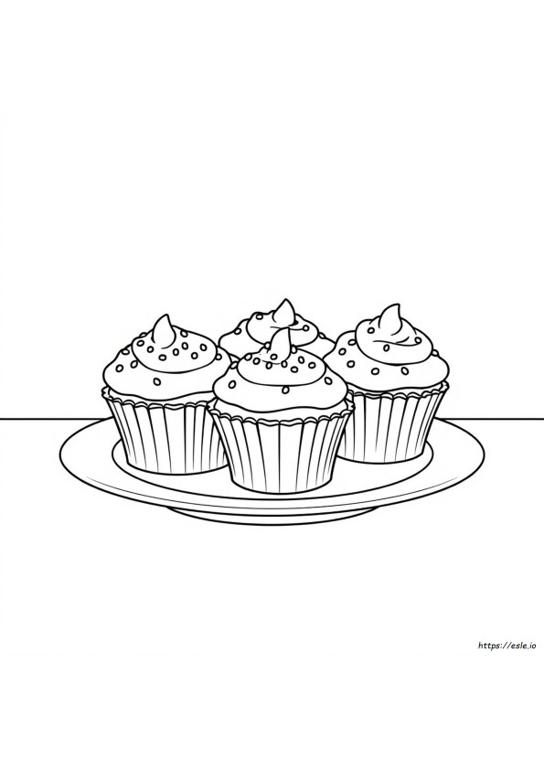 Ingyenes Cupcake Színező Oldalak