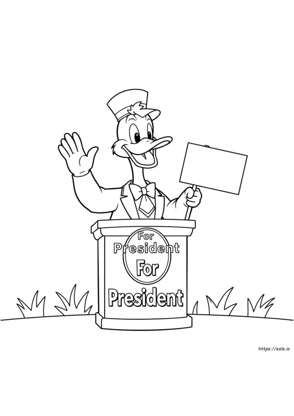 duck-for-president-coloring-page