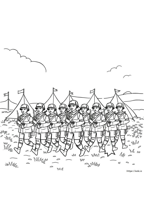 Disegni Da Colorare Soldati Militari