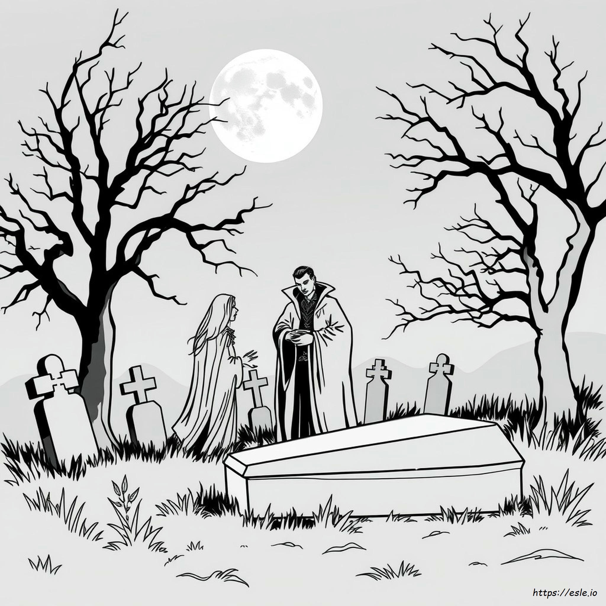 Vampire Adult Coloring Pages - Free Printable