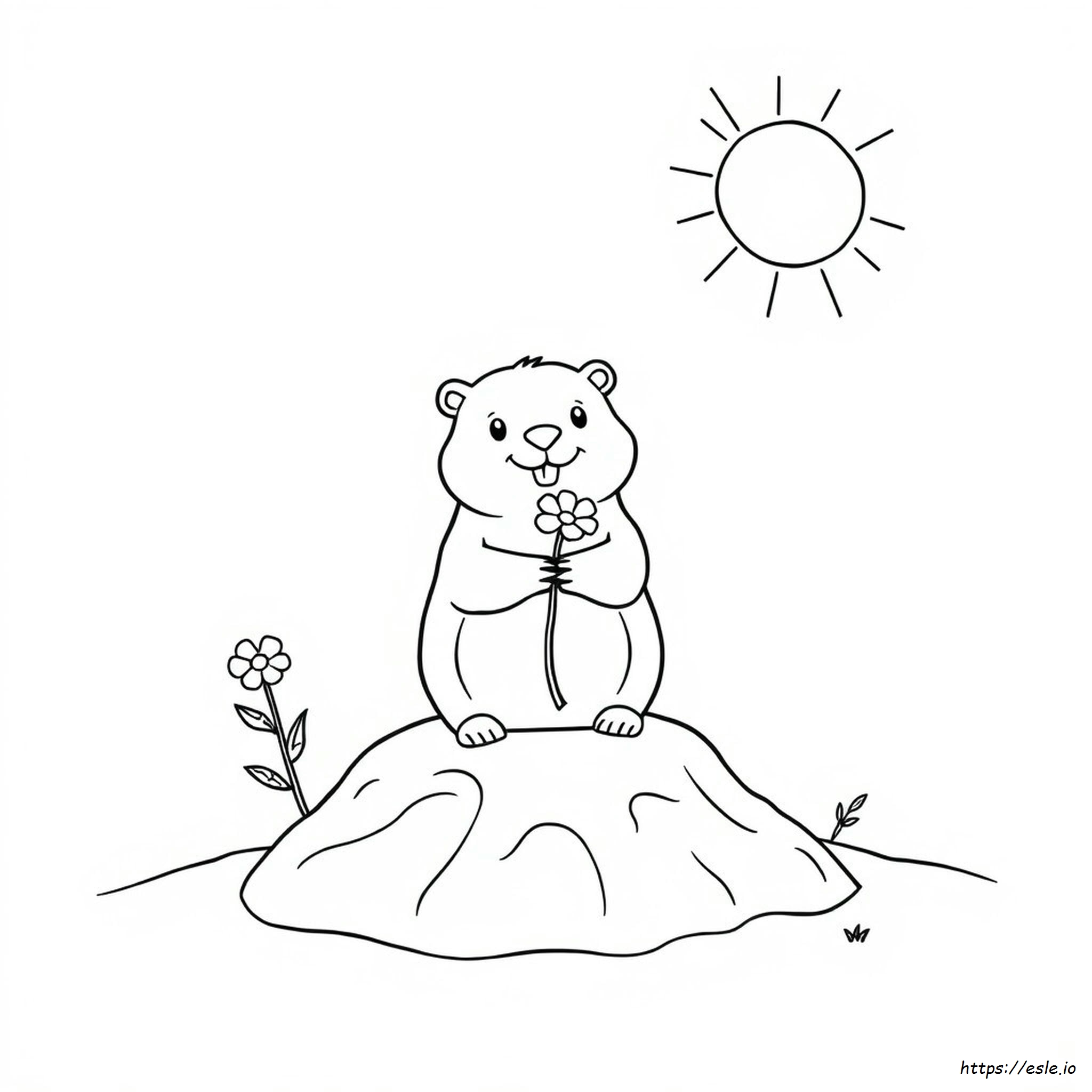 Free Printable Groundhog Day Coloring Pages