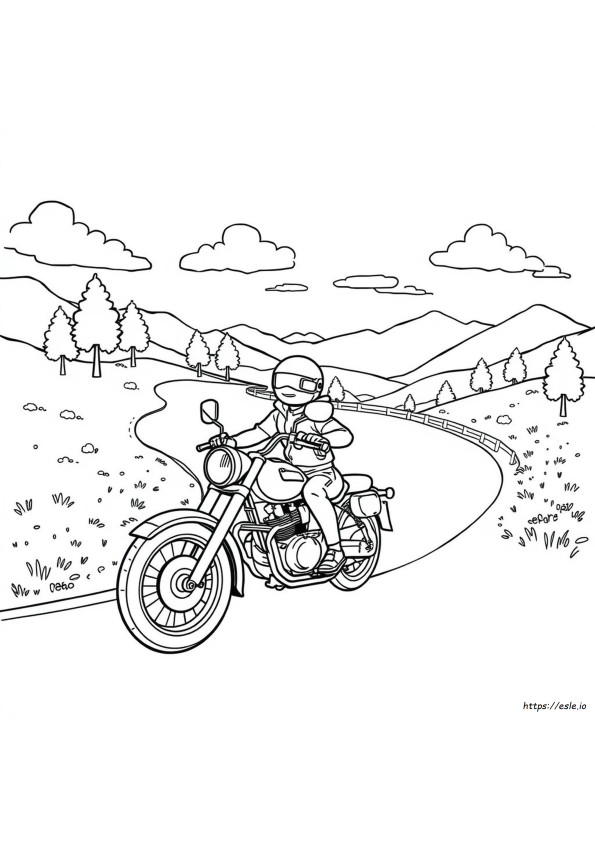 Motorrad Ausmalbild