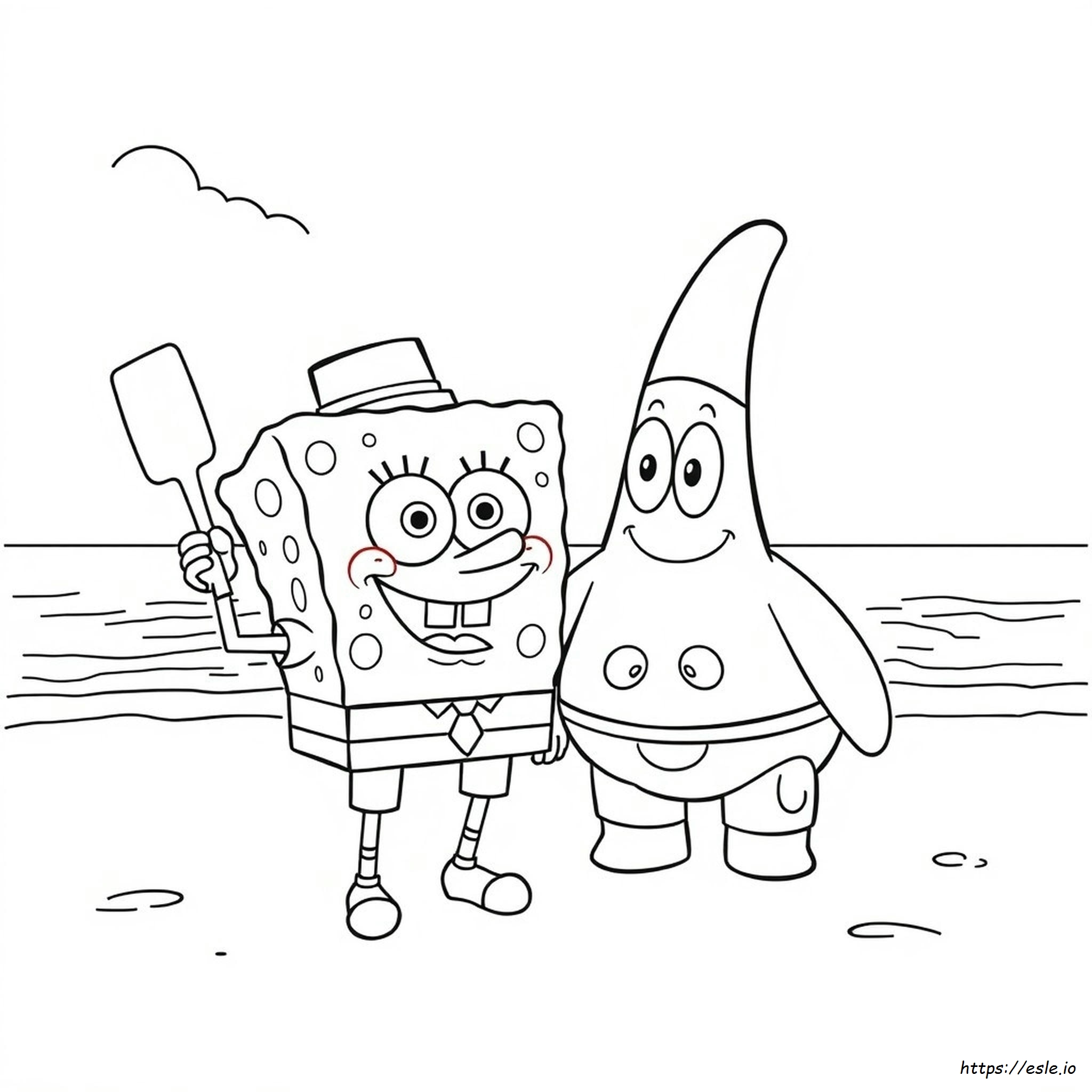 Kolorowanka Spongebob - PDF do druku