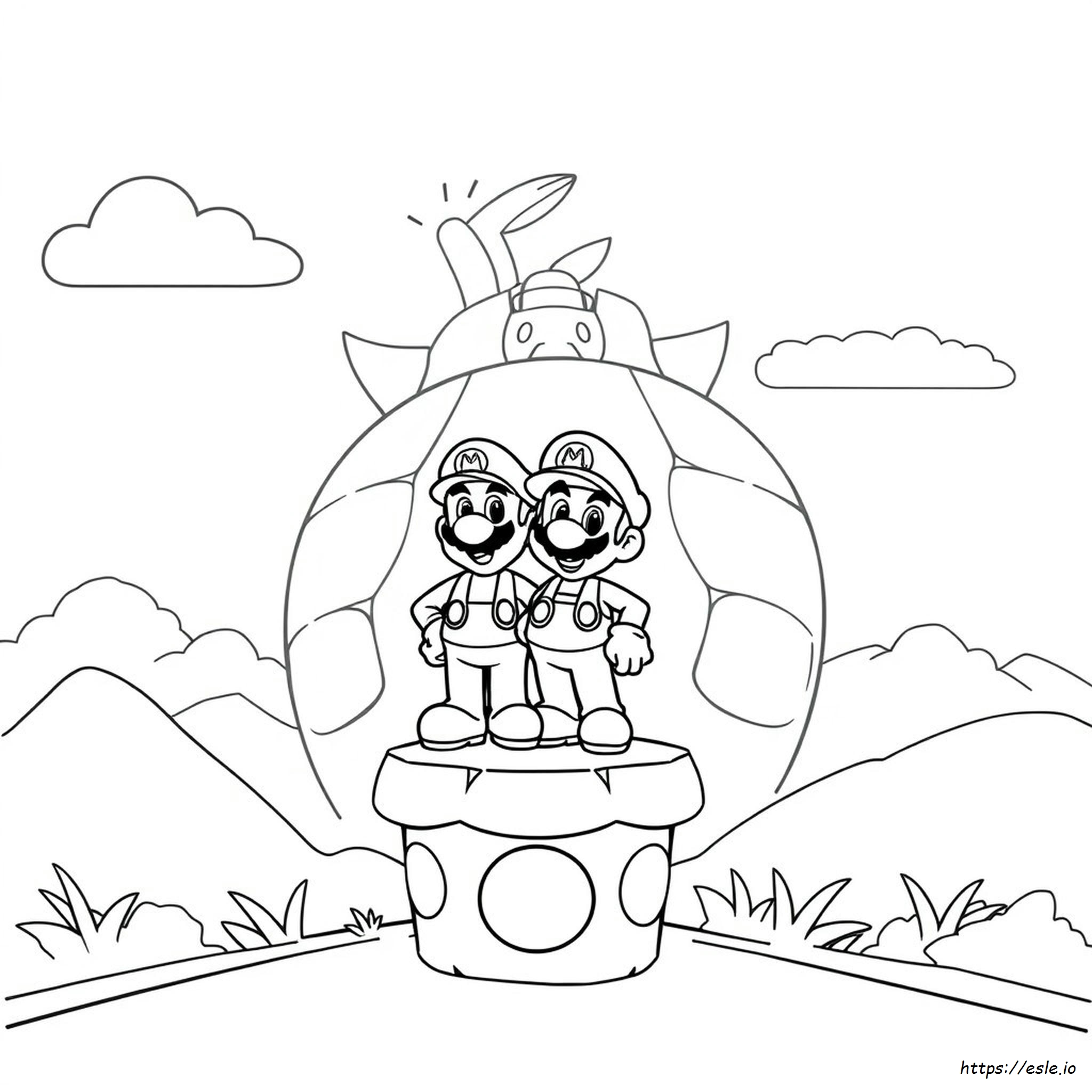 Printable Mario Characters Coloring Pages