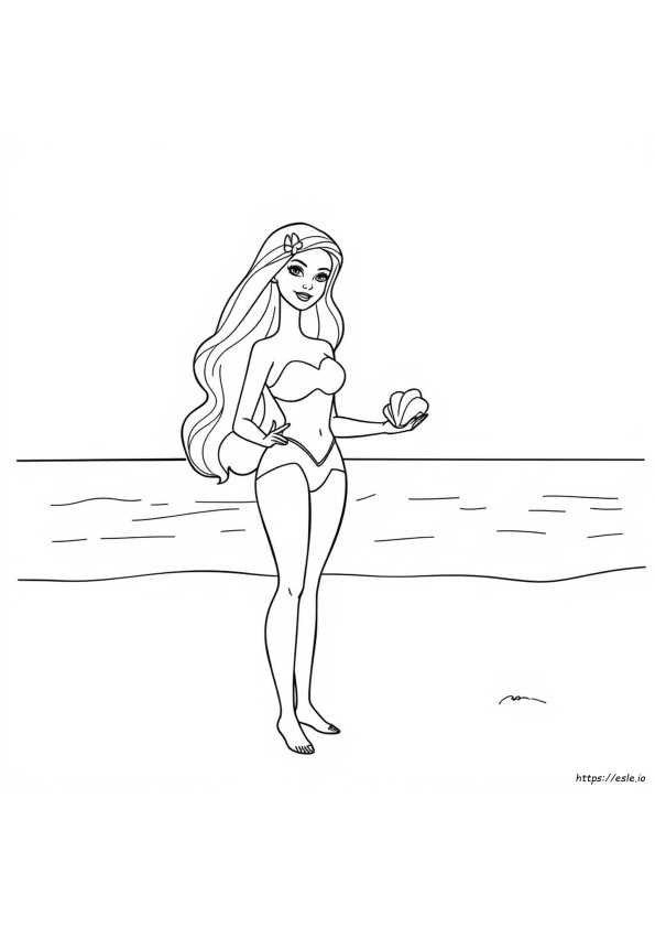 Colouring Sheets Barbie