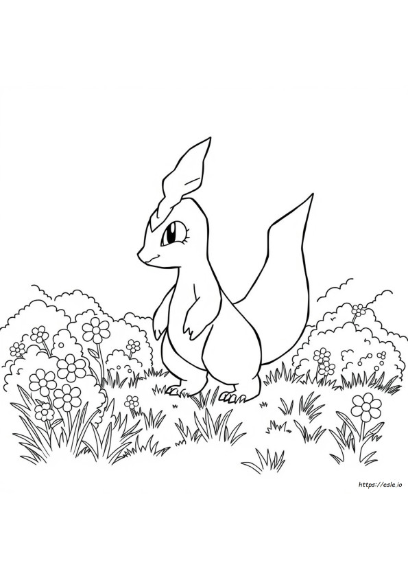 Nidoran Pokémon - Disegni Da Colorare
