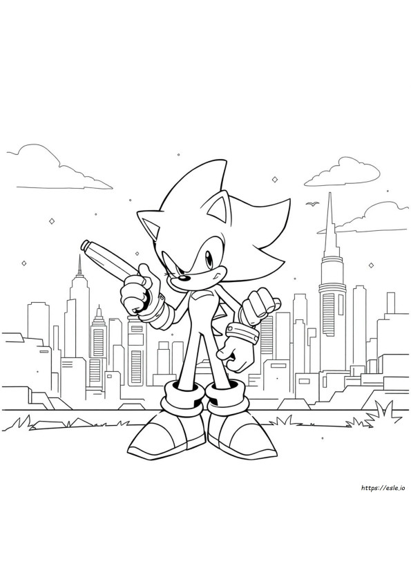 Desene De Colorat Sonic Exe Sonic De Colorat