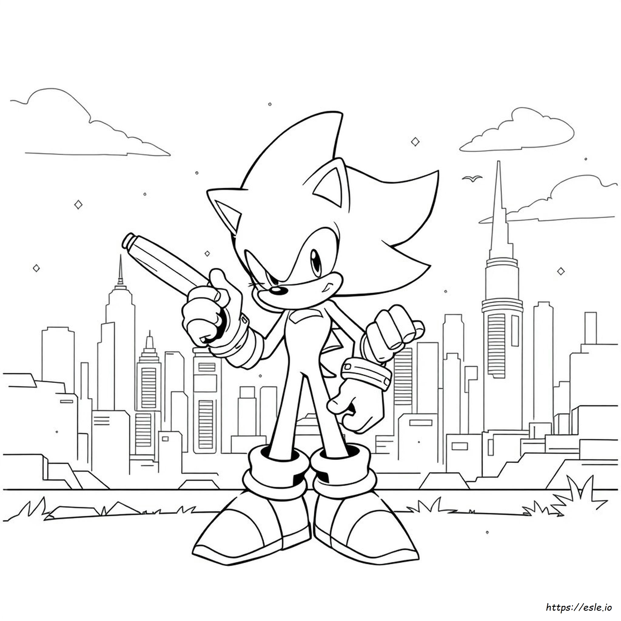 Coloring Pages Sonic Exe Sonic Par Colorear