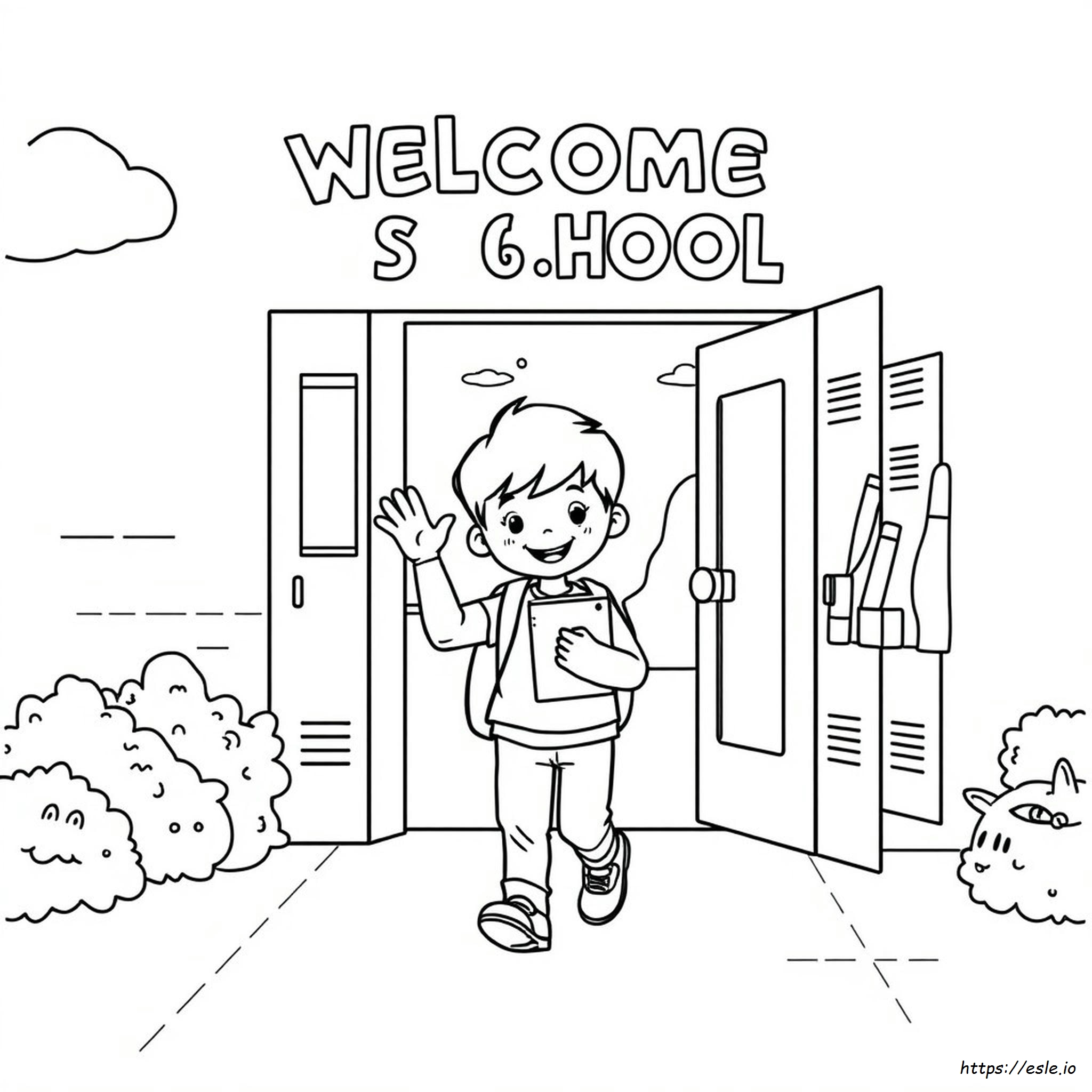 Welcome Back To School Coloring Pages Free Printable