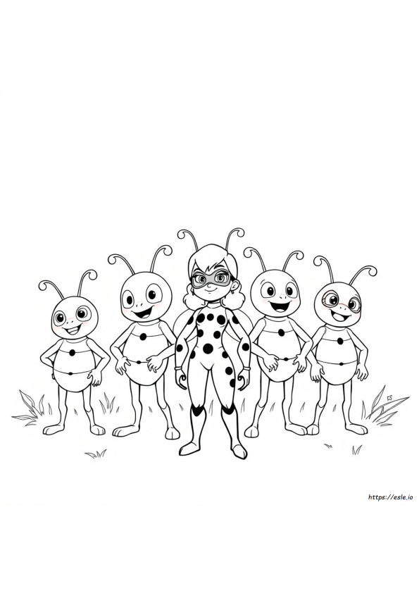 Miraculous Ladybug Coloring Pages All Kwamis