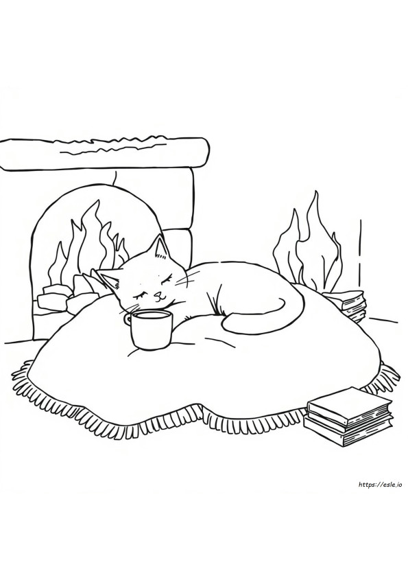 Cozy Days Colouring Pages