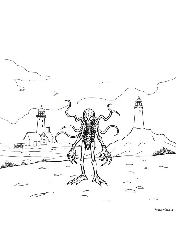 Mind Flayer Stranger Things Coloring Page