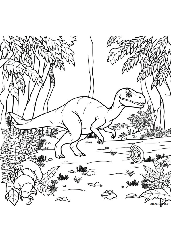 Compsognathus Coloring Page