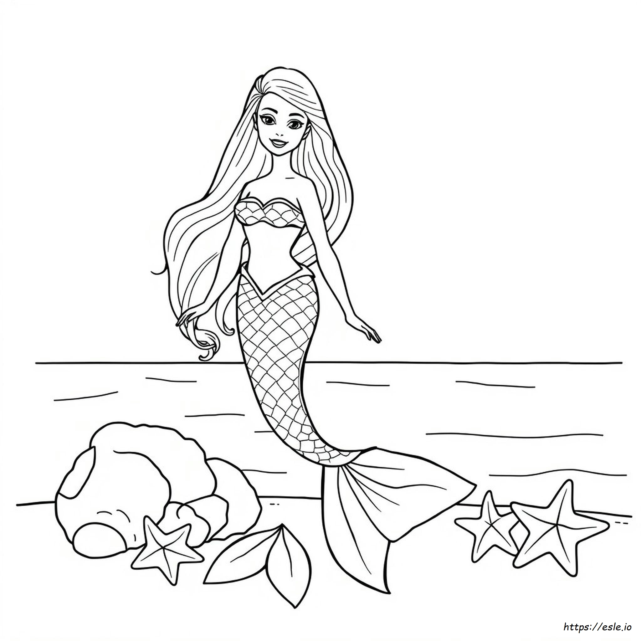 Barbie Mermaid Power Coloring Pages