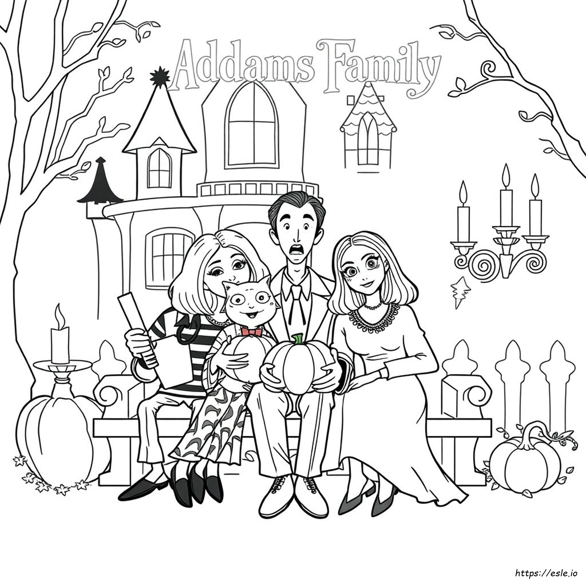 Addams Family 2019 Coloring Pages