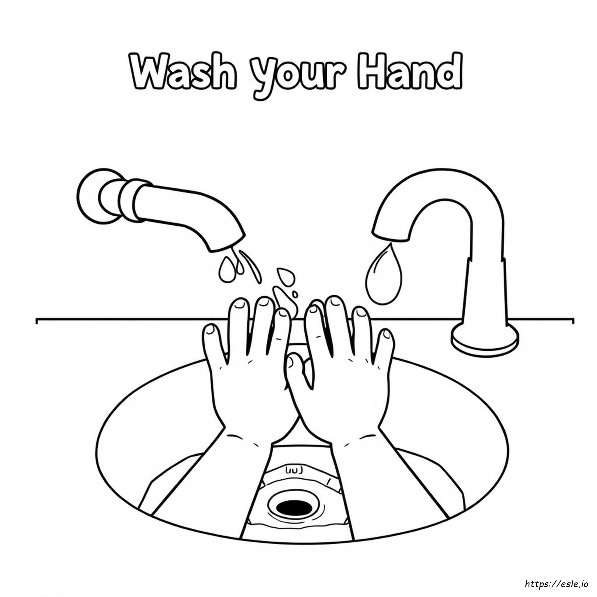 Free Printable Hand Washing Coloring Pages
