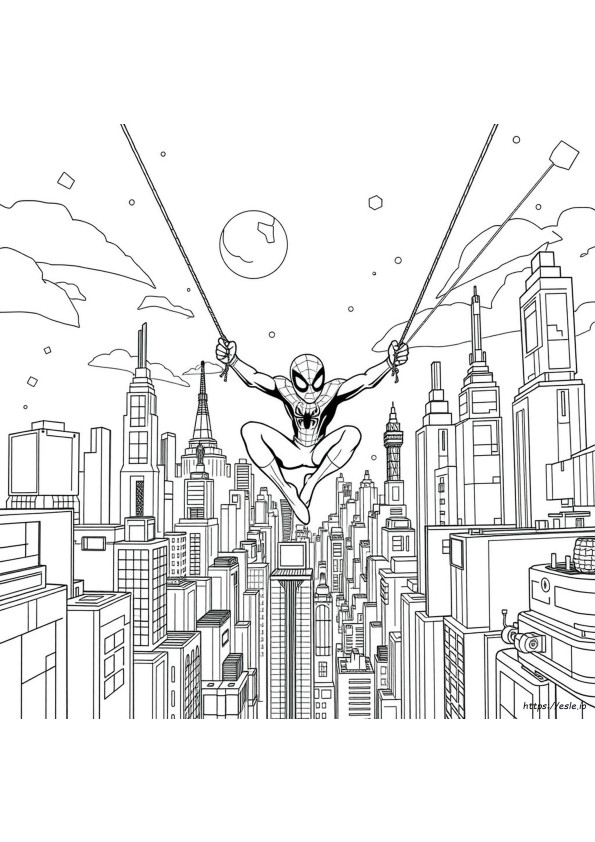 Miles Morales Into The Spider Verse Coloring Pages