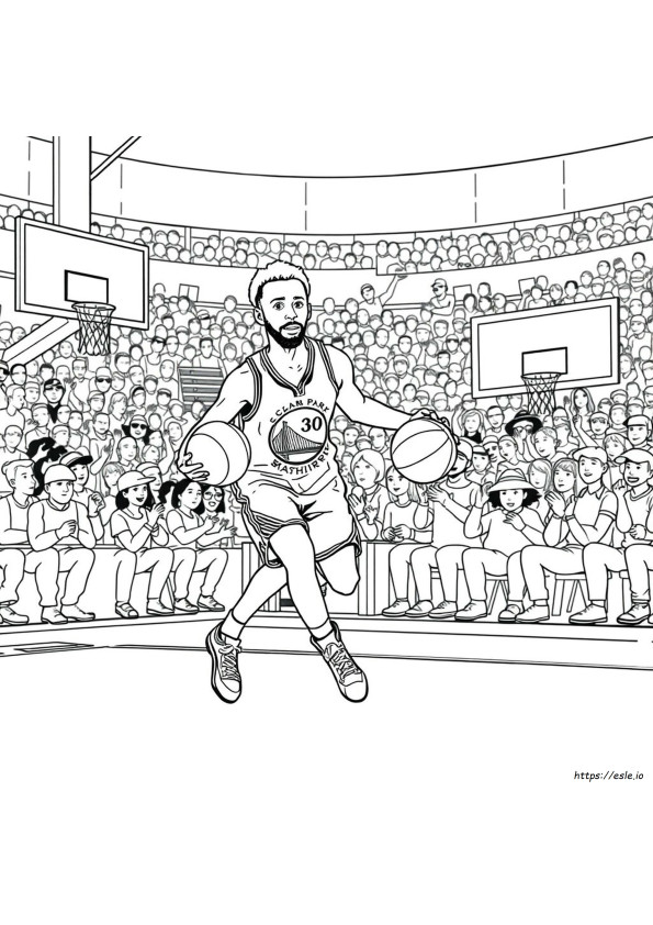 Dibujos Para Colorear De Steph Curry