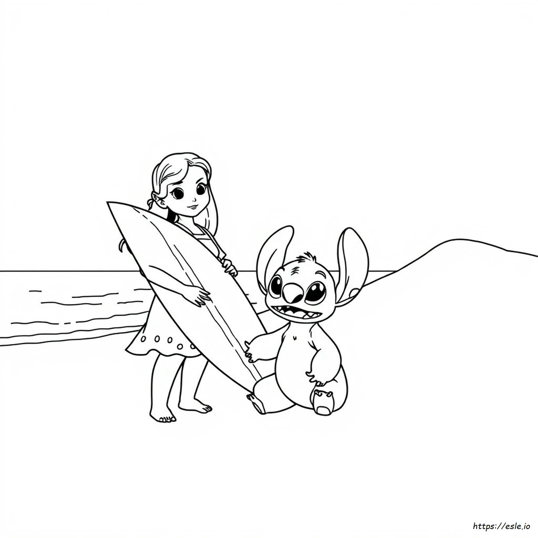 Lilo Y Stitch Hojas Para Colorear