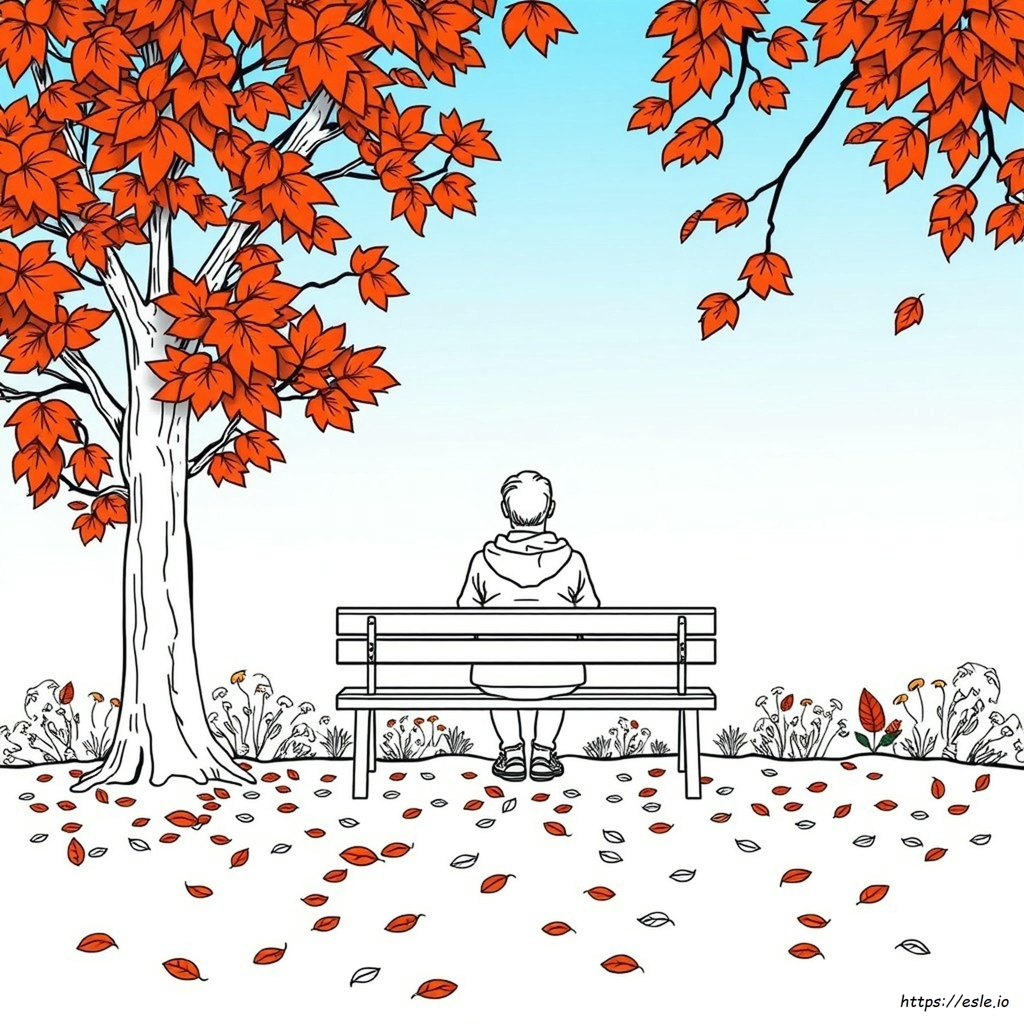 Pagina Da Colorare Autunnale Per Adulti