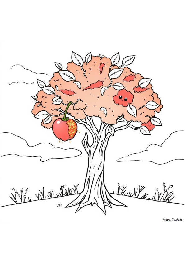 Poison Apple Coloring Page