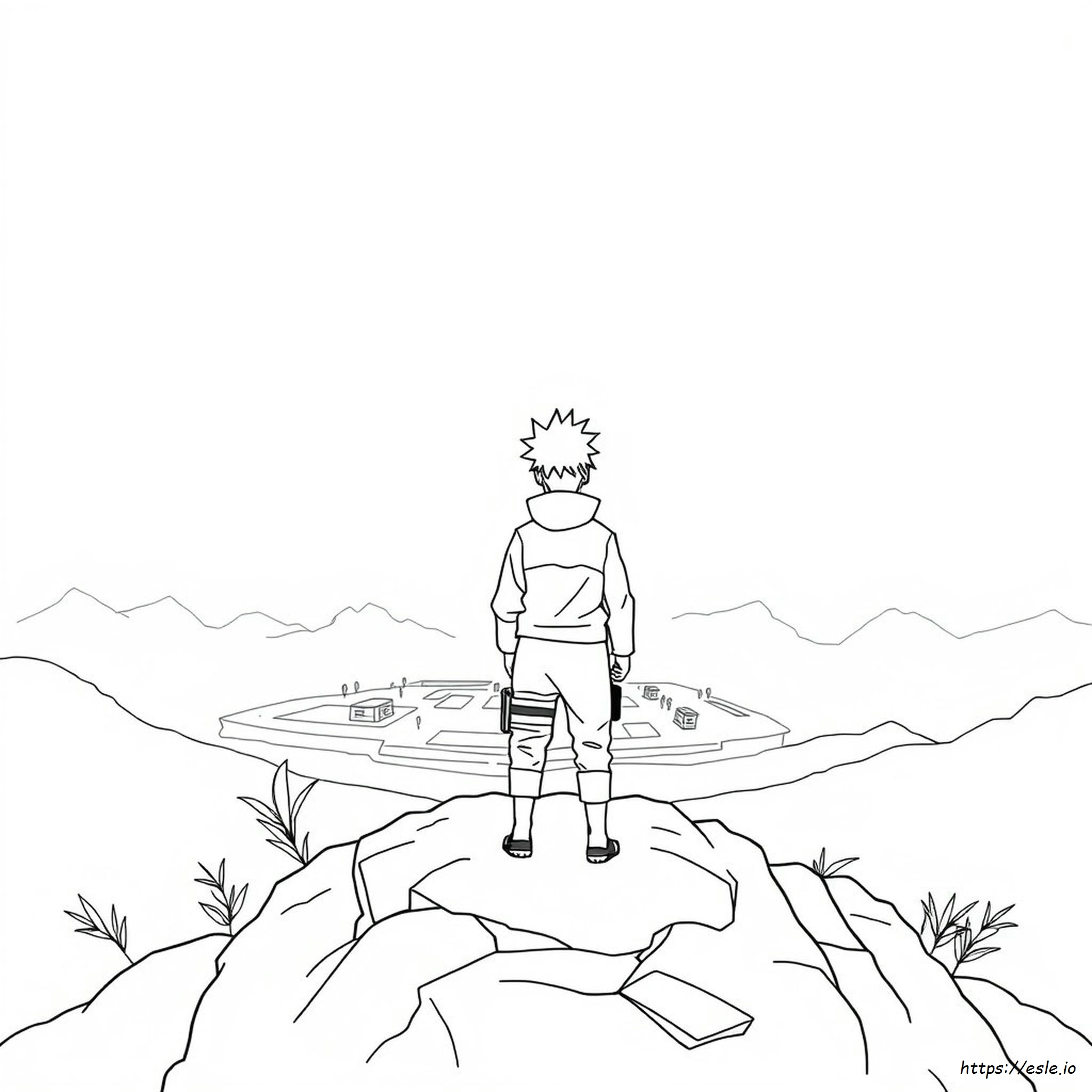 Naruto Jiraiya Ausmalbild zum Ausdrucken
