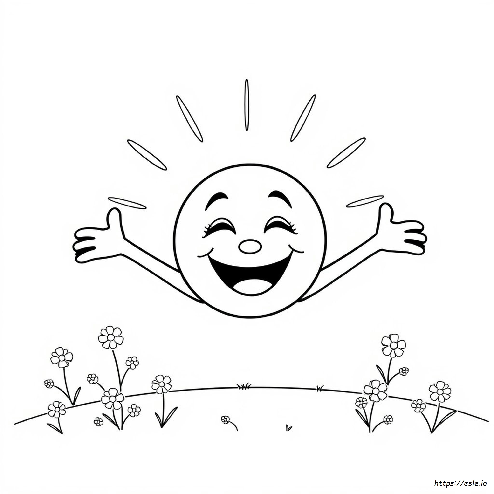 Happy Face Coloring Pages Printable