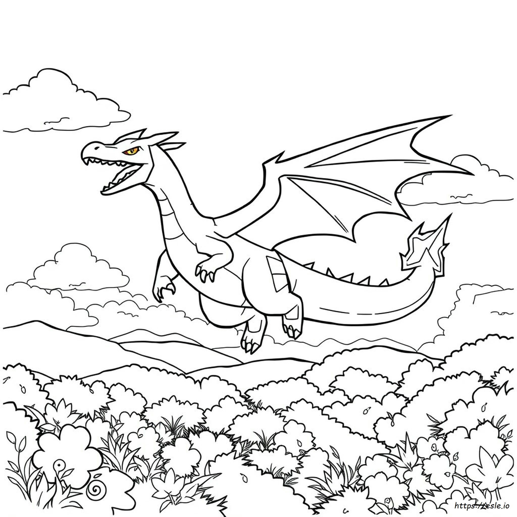 Gigantamax Charizard Coloring Page