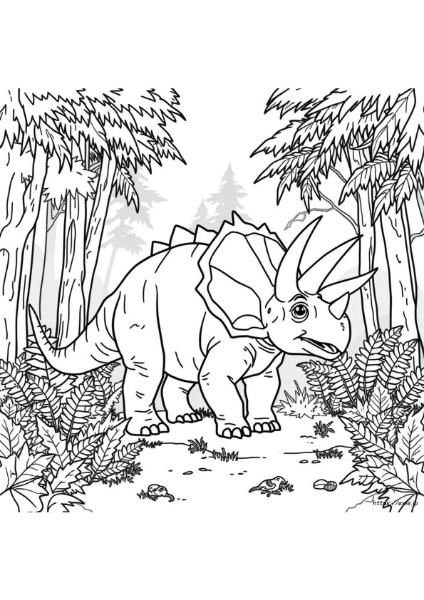 Jurassic World Triceratops Boyama Sayfası