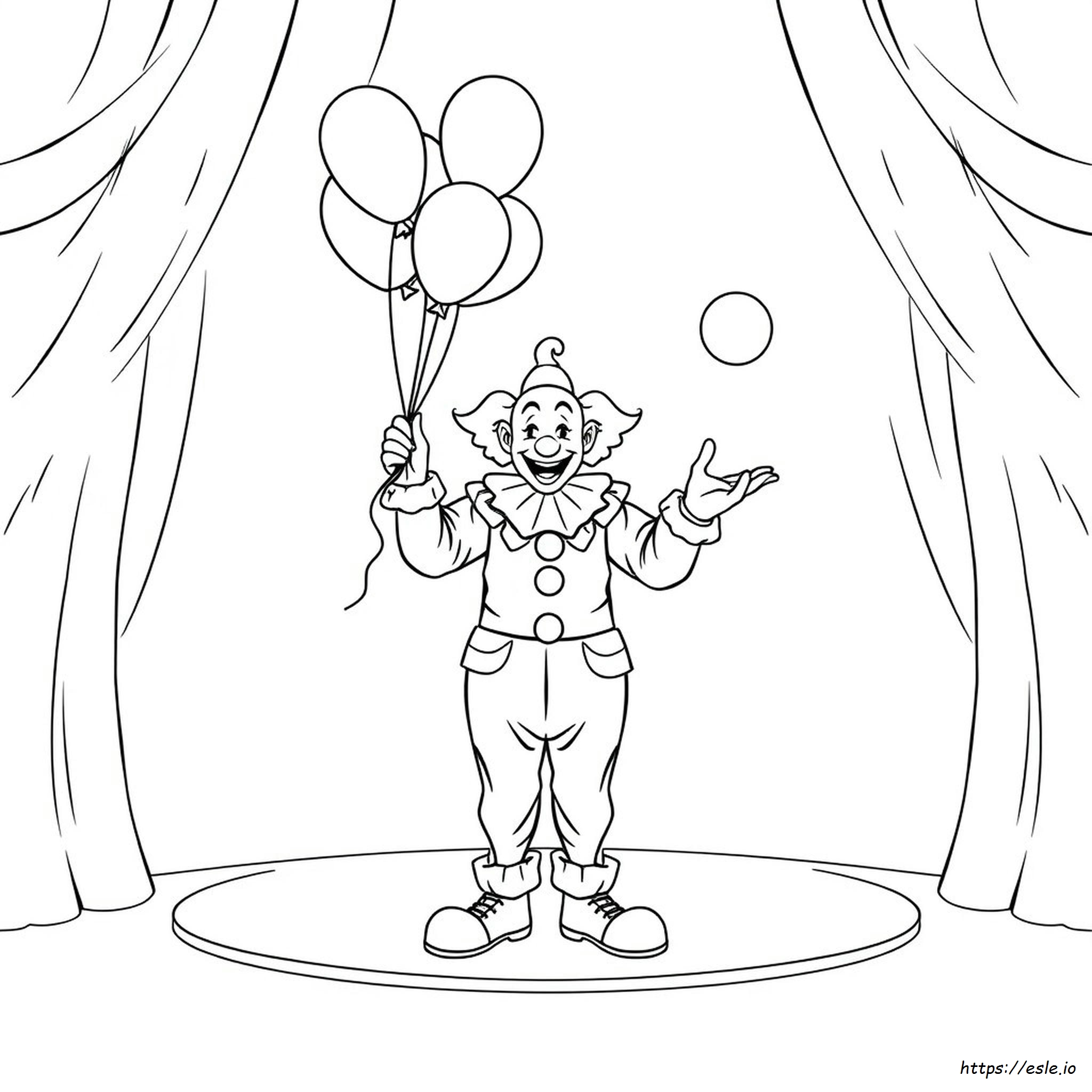 Clown Colouring Pages Printable