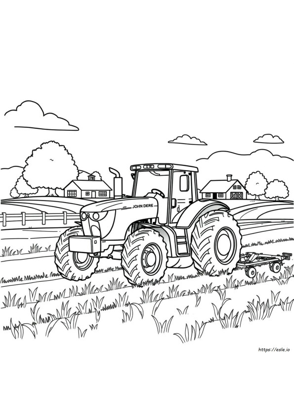 Dibujos De Tractor John Deere Para Colorear