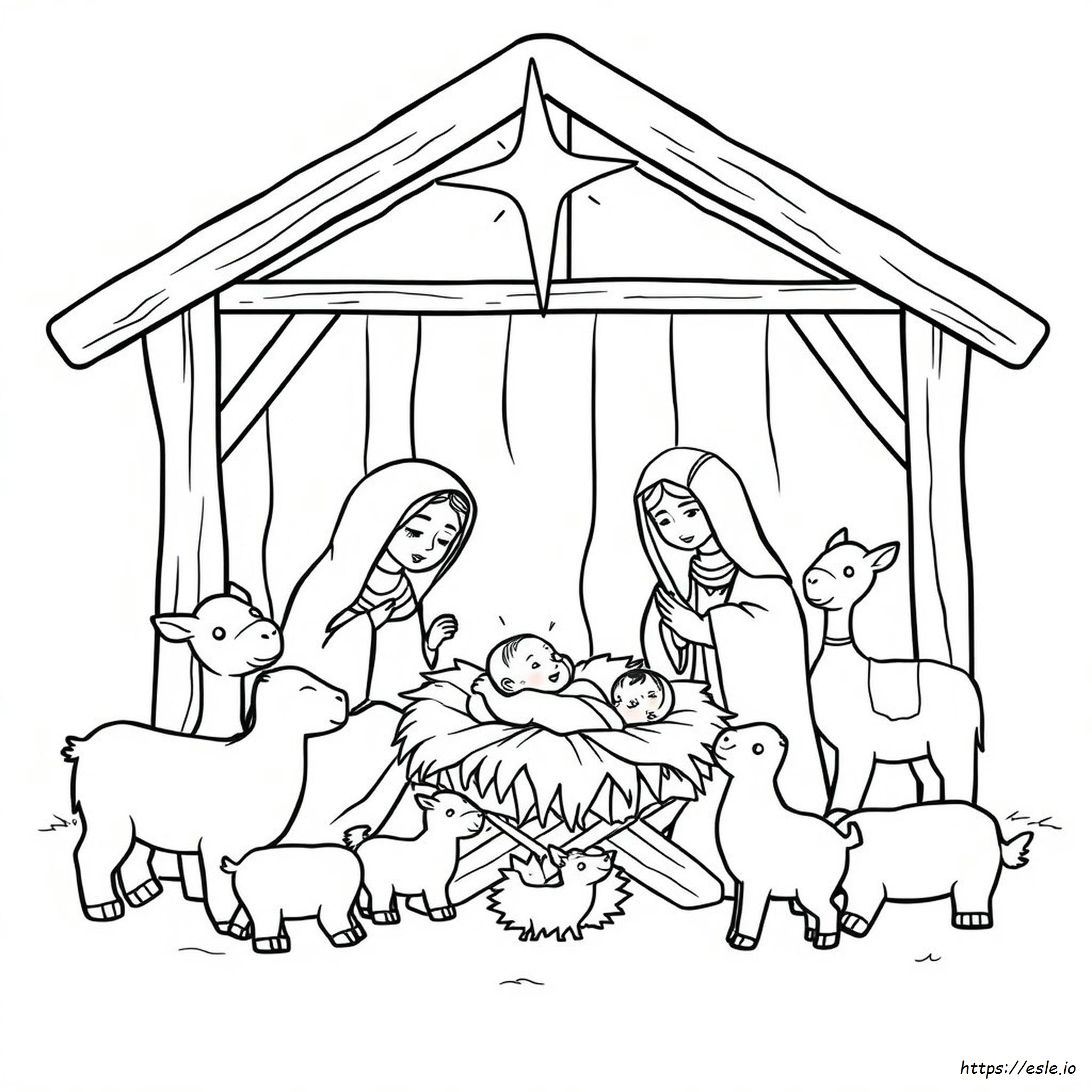 Presepe Da Colorare Per La Scuola Materna