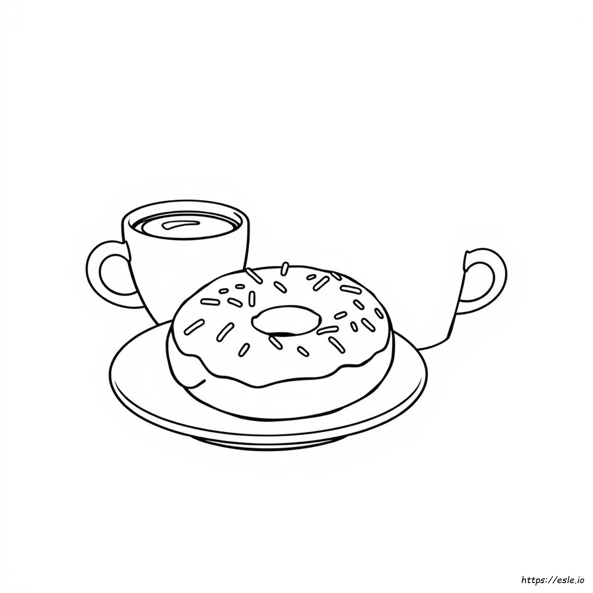 Coloring Pages Of Donuts - Free Printable