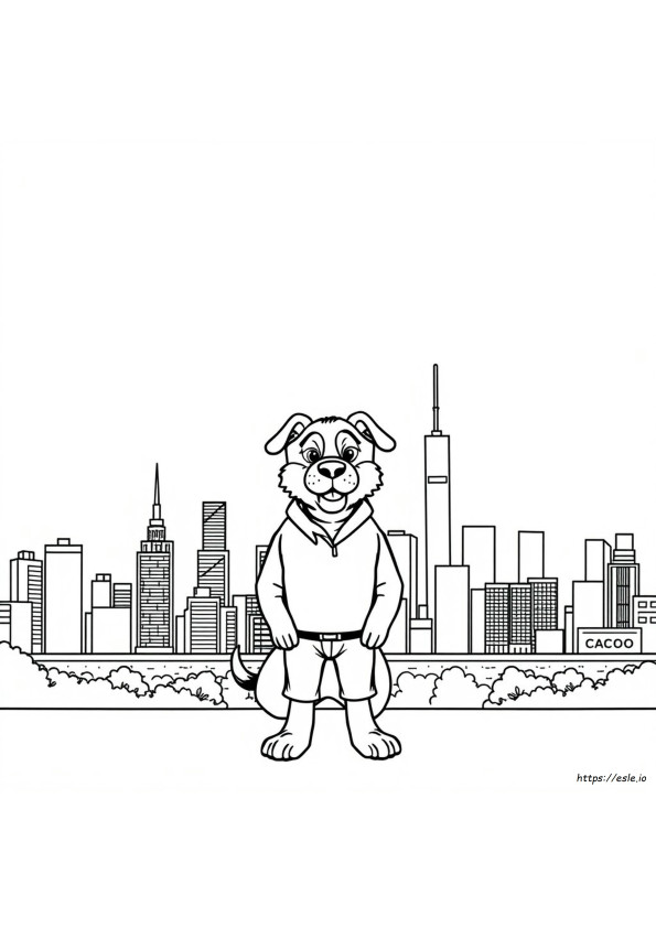 Dog Man Coloring Pages
