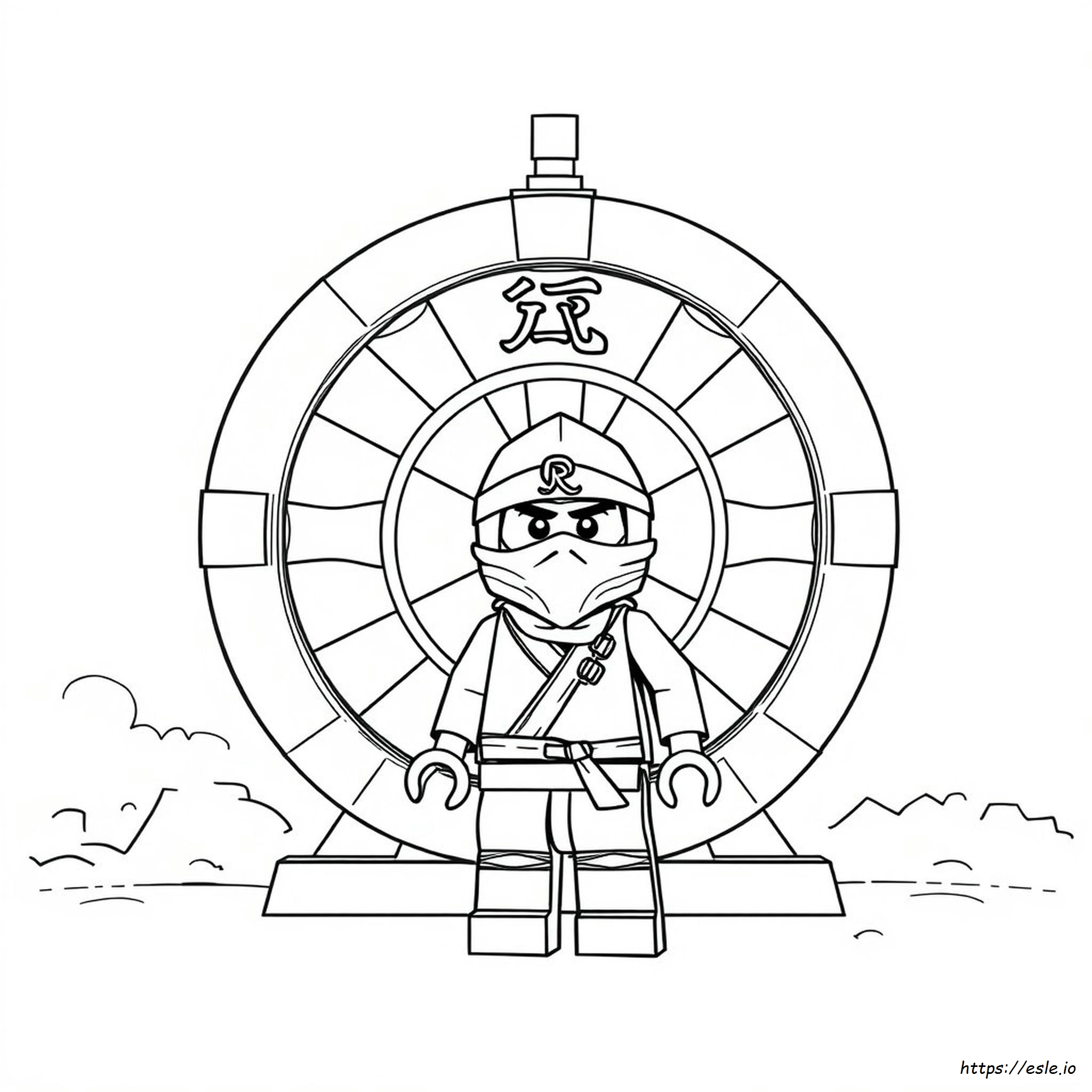 Red Ninjago Coloring Page