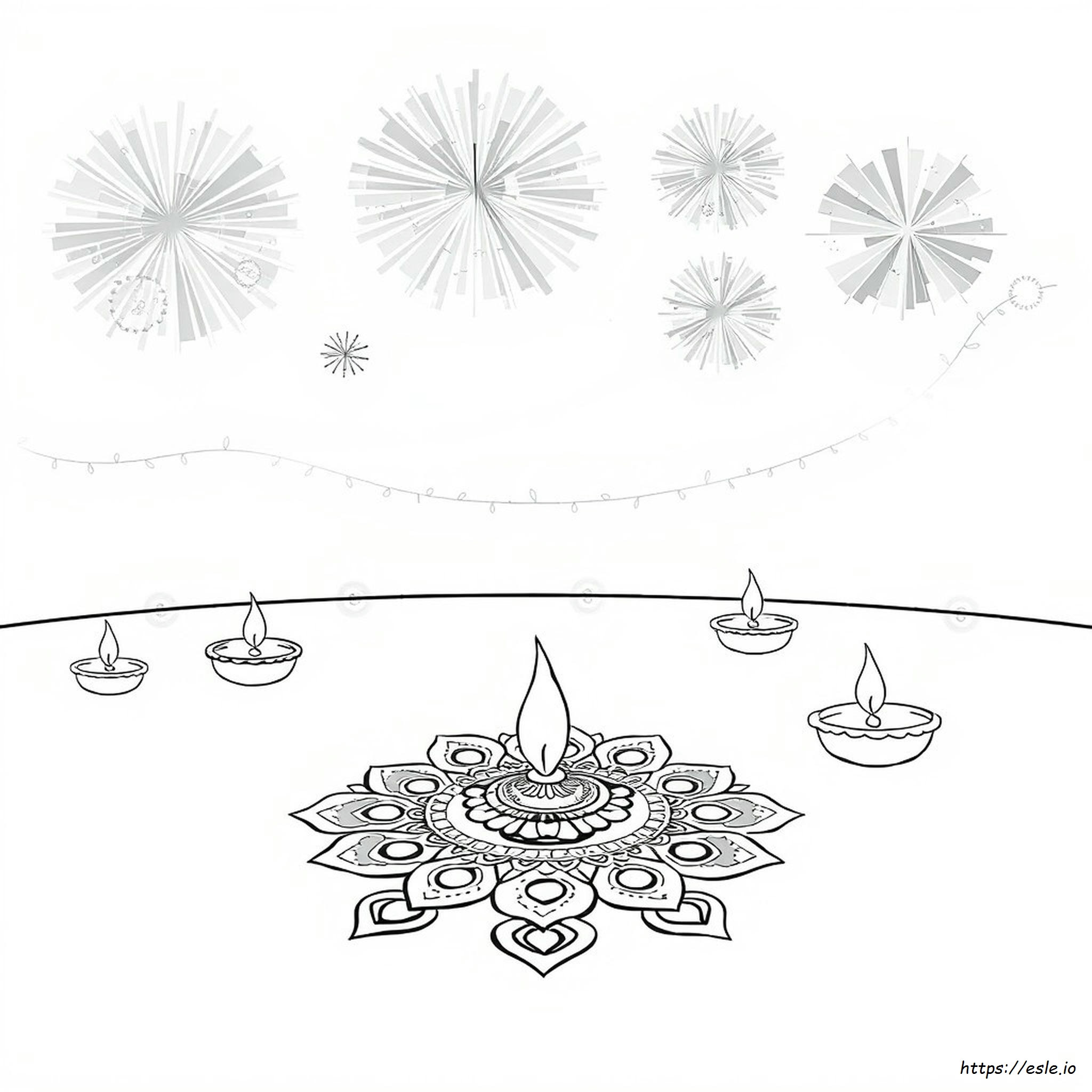 Coloriage Rangoli Gratuit À Imprimer Pour Diwali