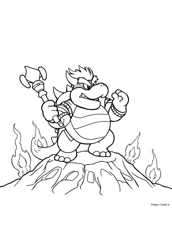 Bowser Super Mario Koloro Wanki
