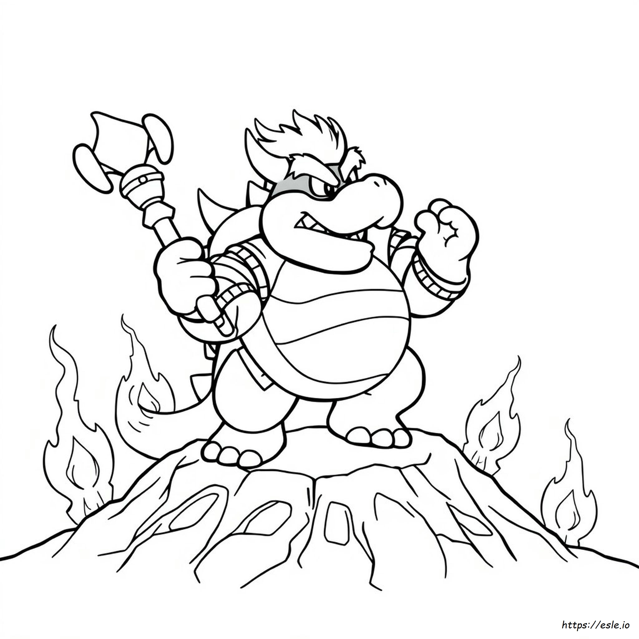 Bowser Super Mario Coloring Pages